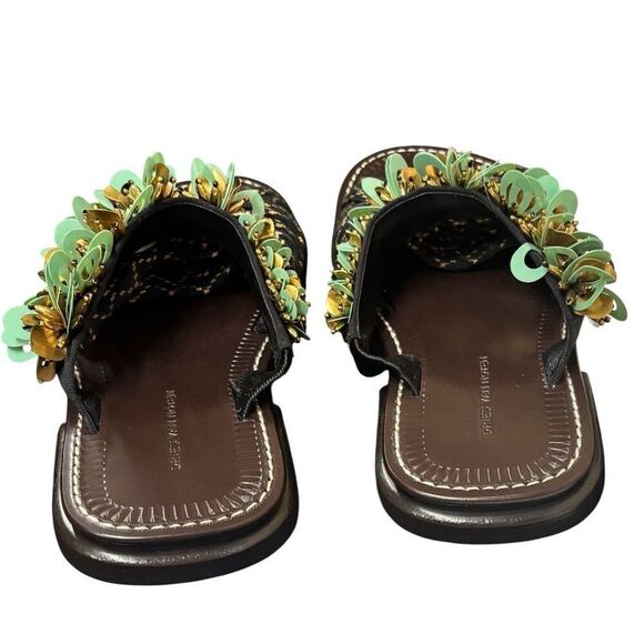 DRIES VAN NOTEN Embellished Leather Sandals NWB Size 37 1/2 - Picture 3 of 13